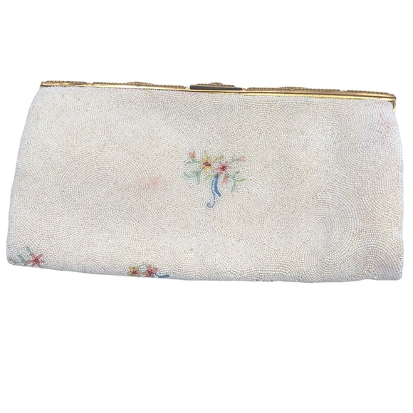 VINTAGE DOFAN MADE IN FRANCE BEADED CLUTCH - Picture 15 of 16